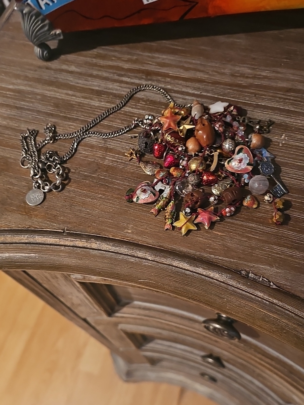 Venessa Arizaga Loaded Boho Multi-Charm Pendant Necklace - Colorful Mix